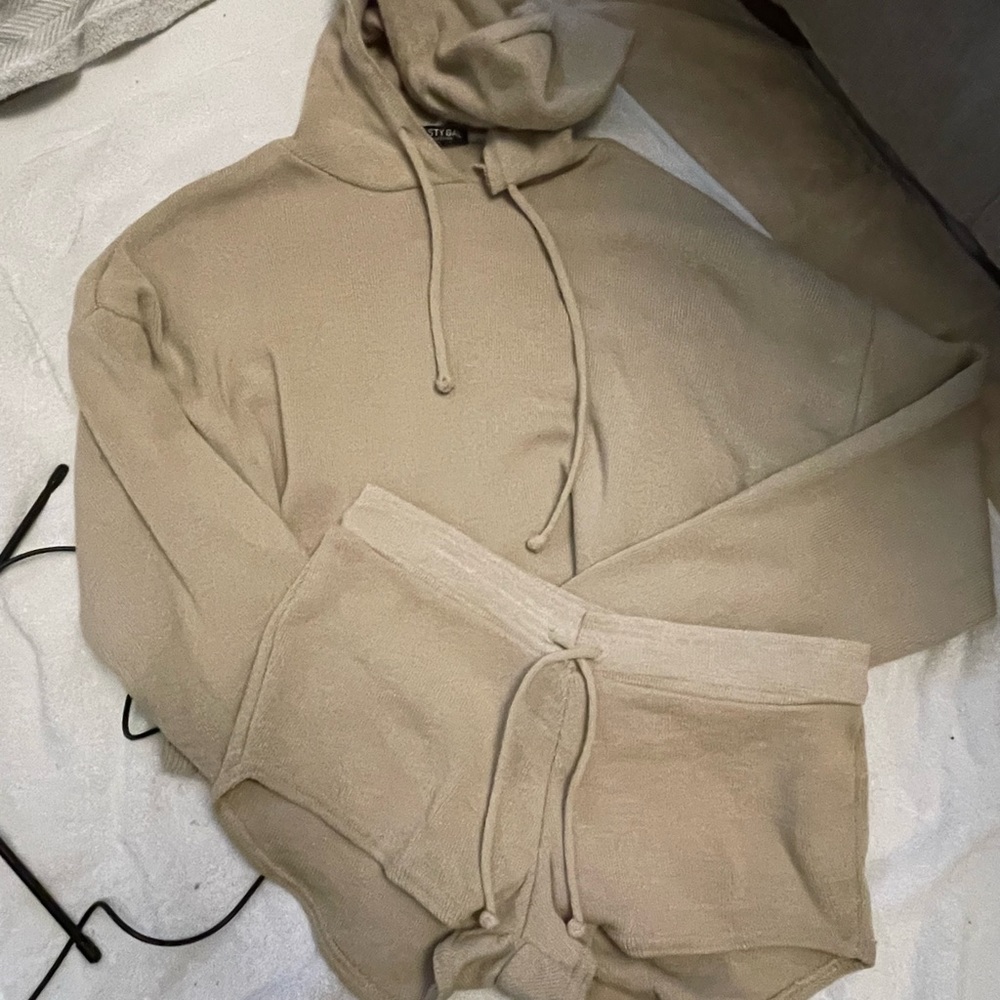 Tan hoodie set